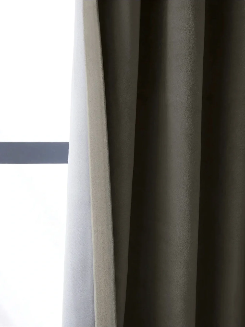 NWOT Velvet Blackout Curtain Panels - Light Gray - Retail for set $160 48x84